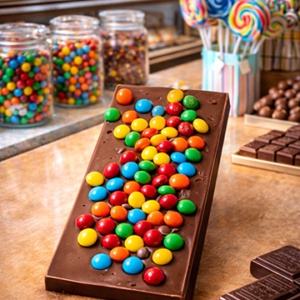 Funhouse Milk Chocolate Rainbow Candies Chocolate Bar | Box of 8